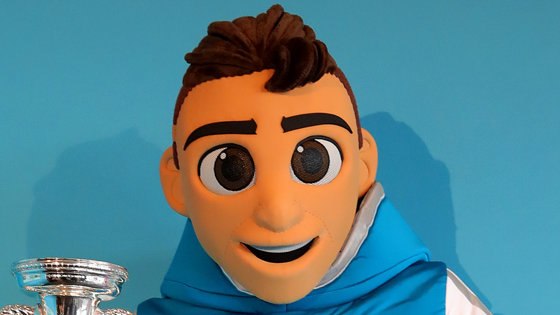 Illustration for article titled The Euro 2020 Mascot Is Just A Creepy Human Man